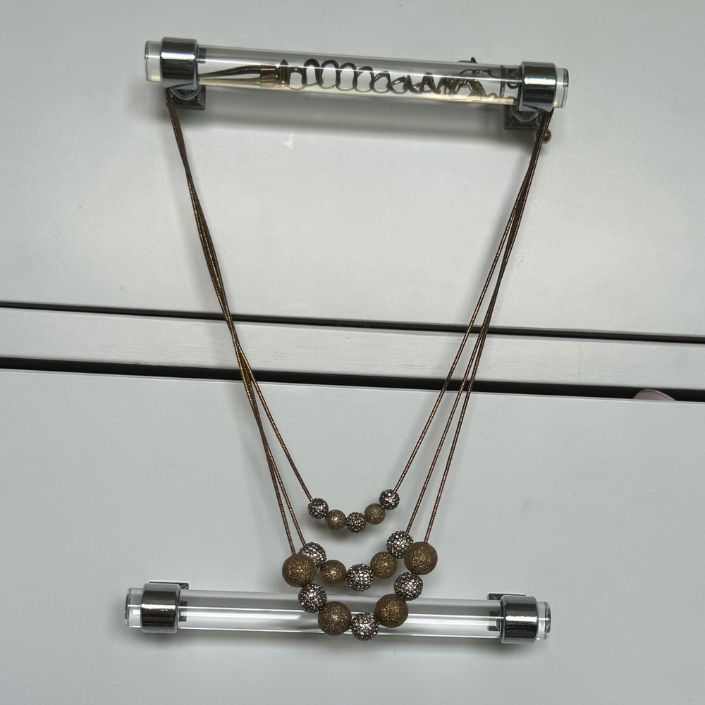 Chico’s Beautiful Gold & Silver Beaded Necklace!